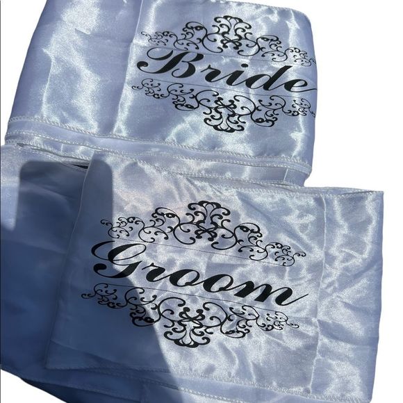Other - Bride & Groom Chair Sashes